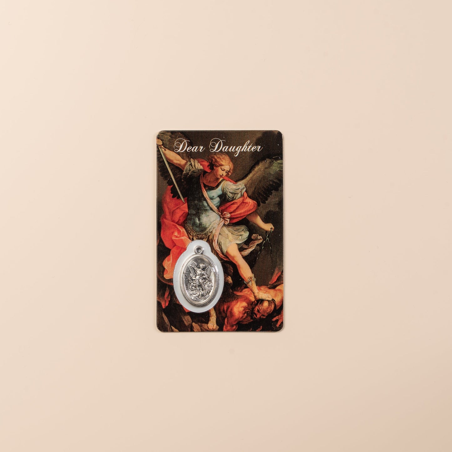Carte prière Saint Michel pour fille