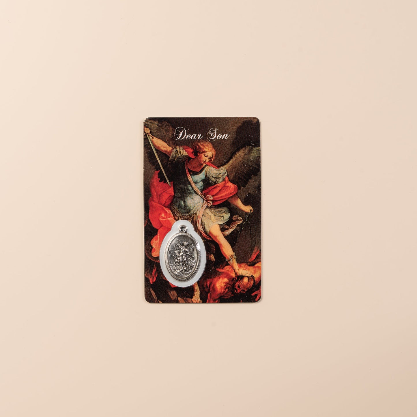 Carte prière Saint Michel pour fils