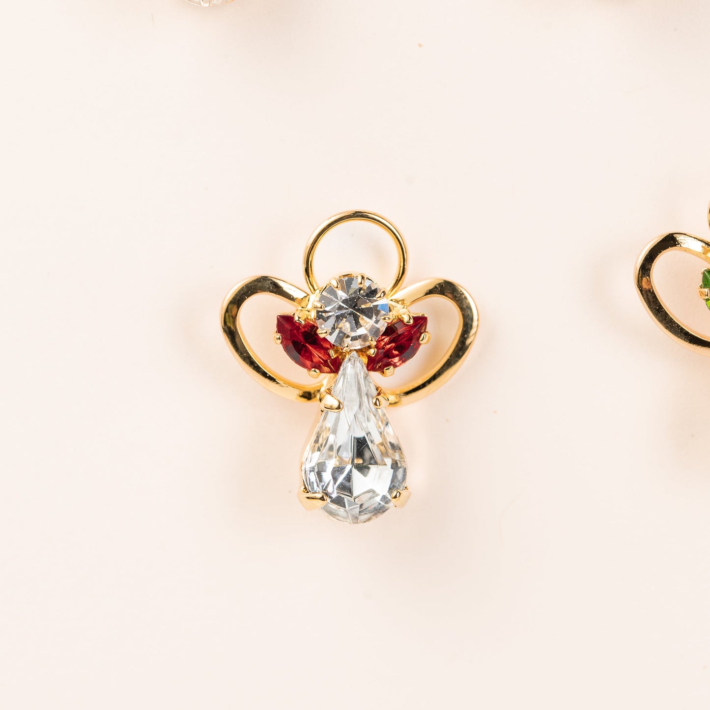Épinglette Ange en cristal pierre de naissance