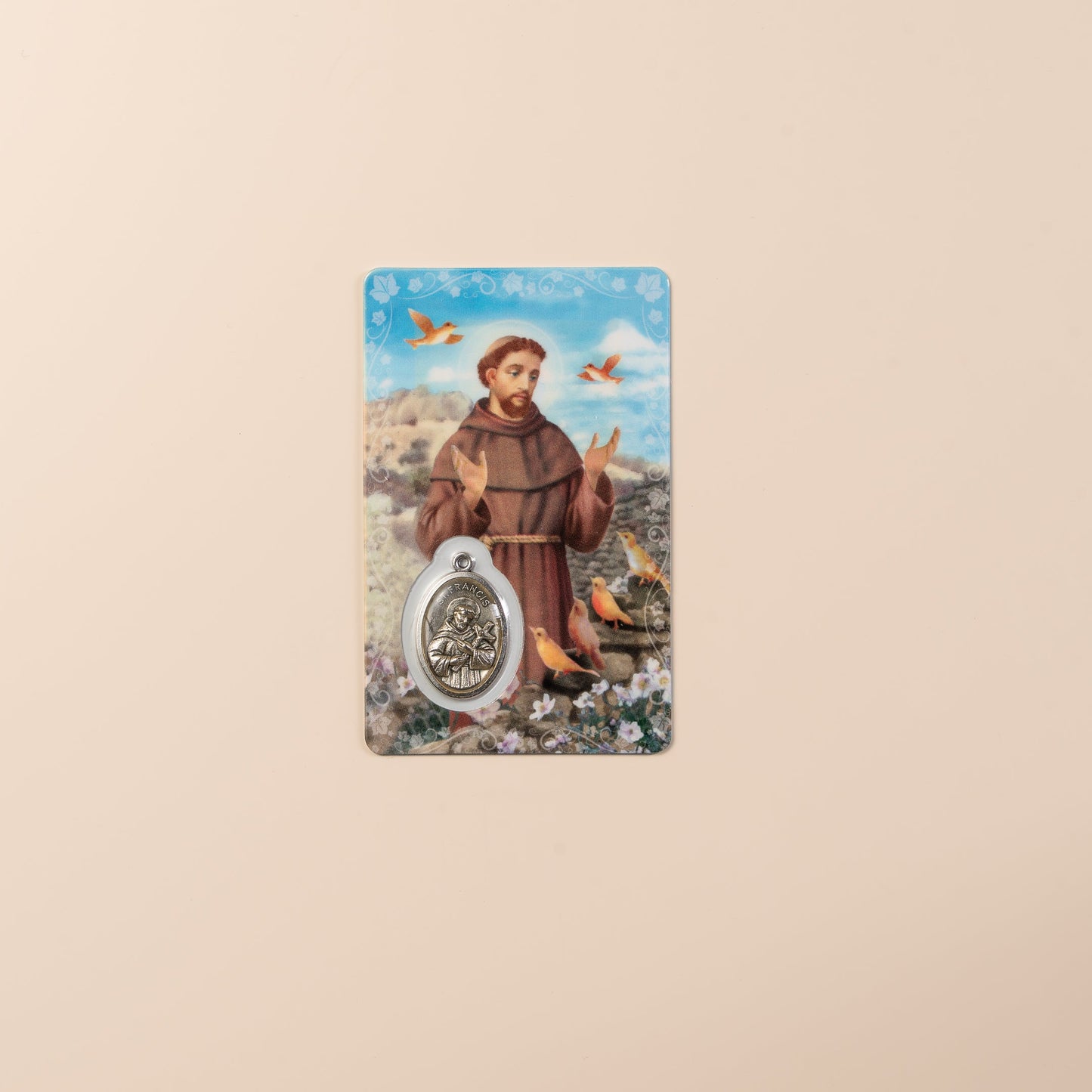 Carte prière de Saint François d'Assise
