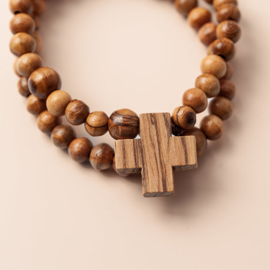 Chapelet et bracelet sur elastique