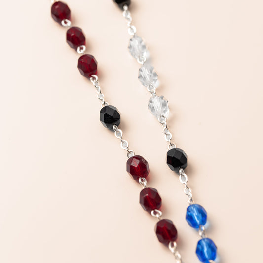 Chapelet en cristal à Saint-Charbel d'Annaya