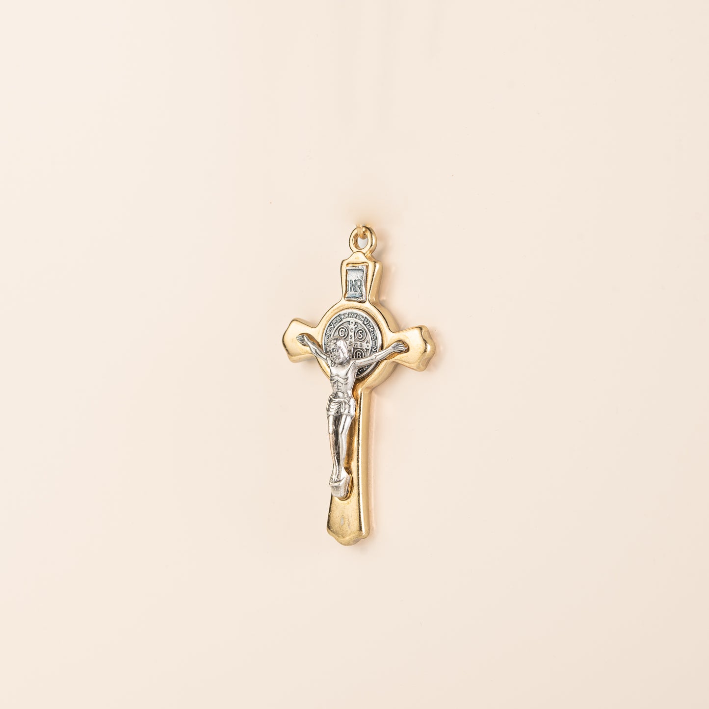 Crucifix Saint-Benoit doré