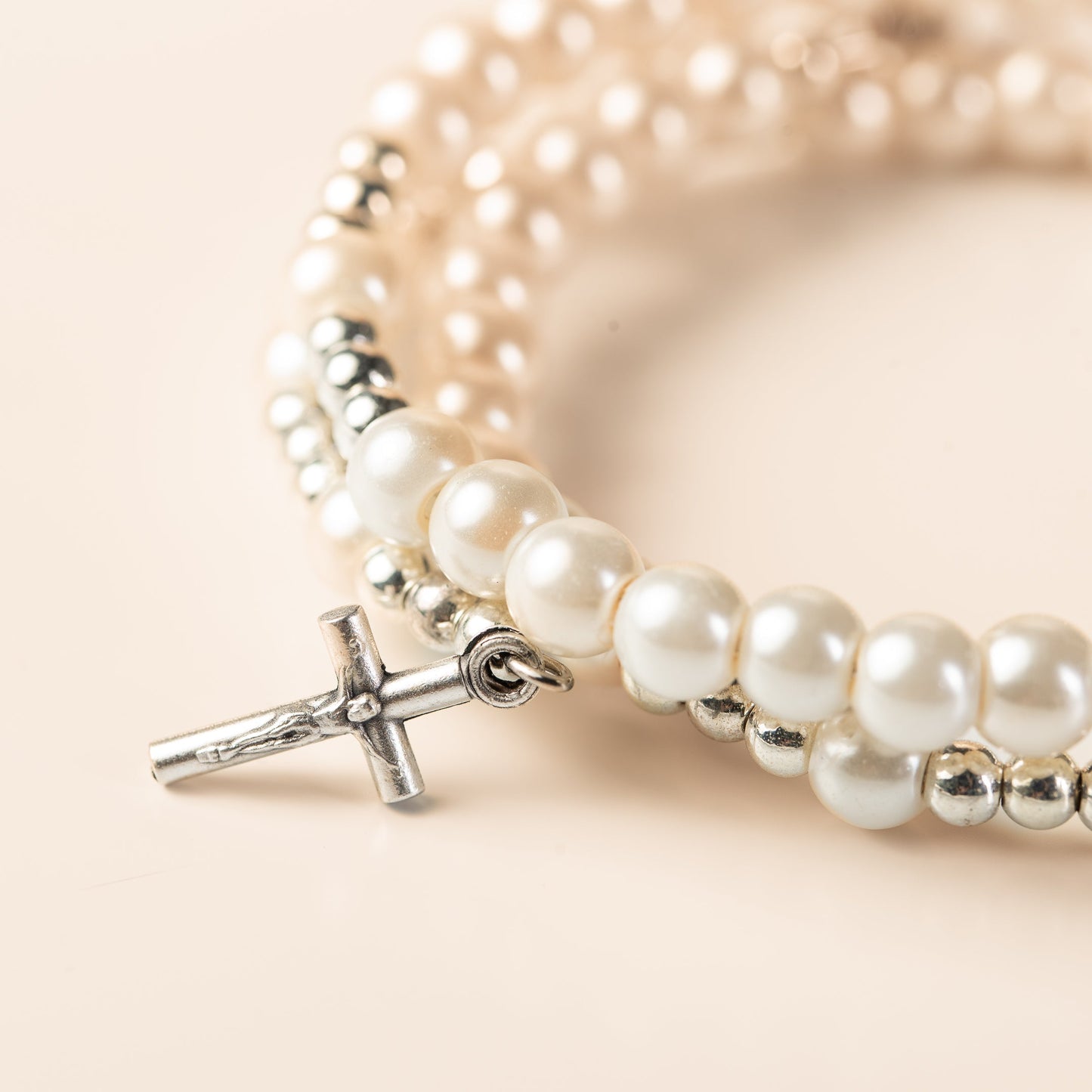 Rosary Bracelet on Metal Wire