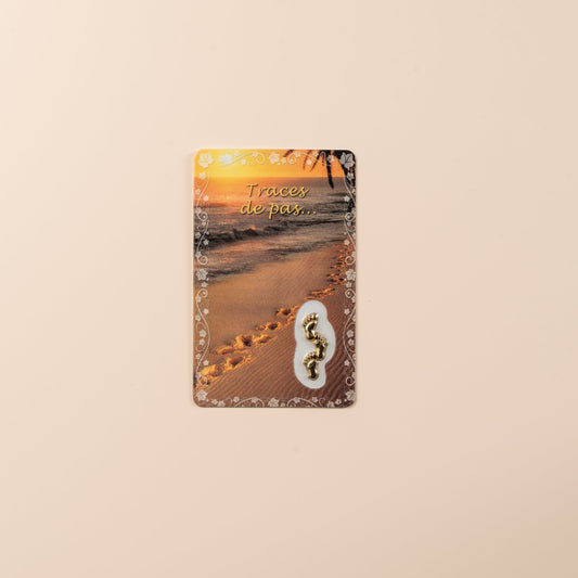 Carte prière Les Empreintes