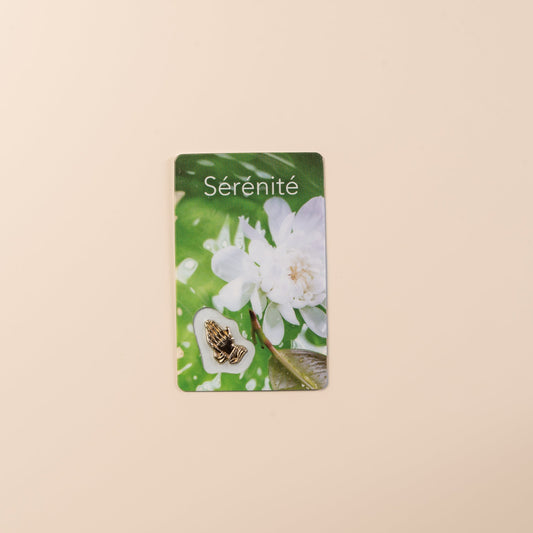 Carte prière La Sérénité