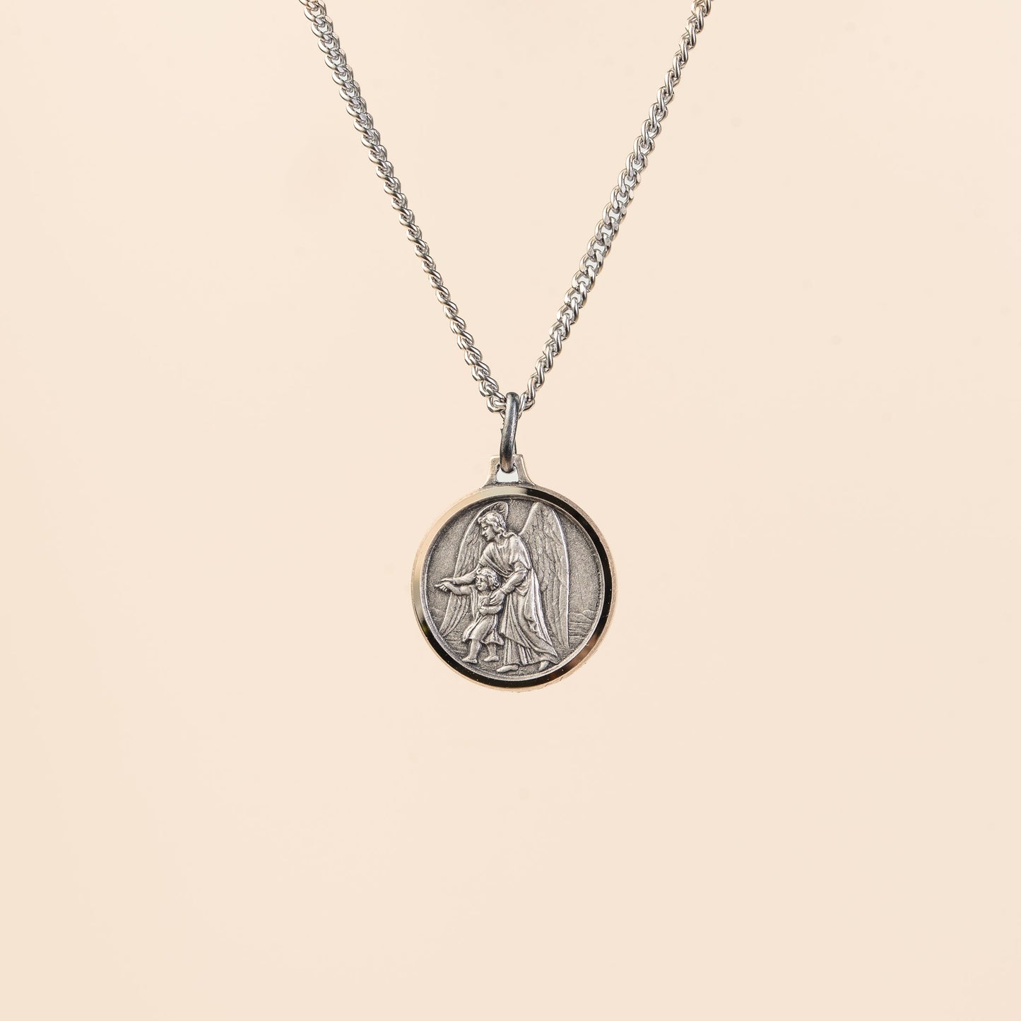 Pendentif Médaille Ange Gardien