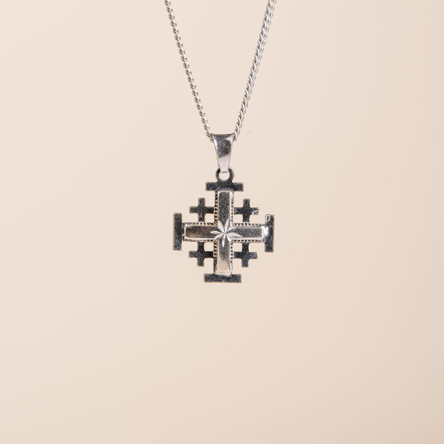 Pendentif Croix de Jérusalem sterling