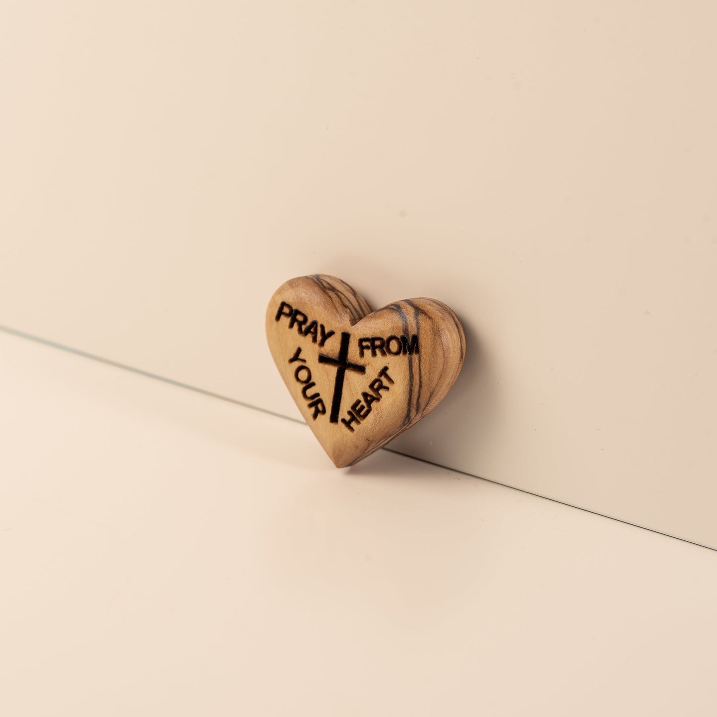 Coeur gravé Pray from the Heart