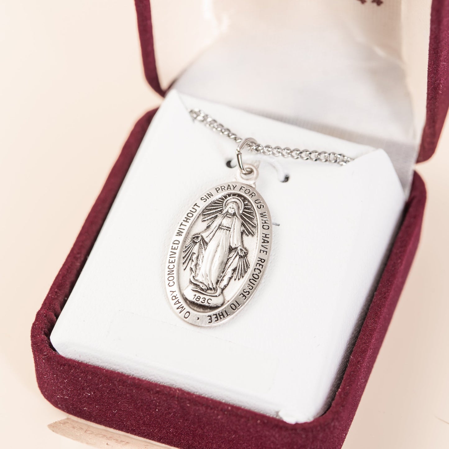 Pendentif Médaille Miraculeuse sterling