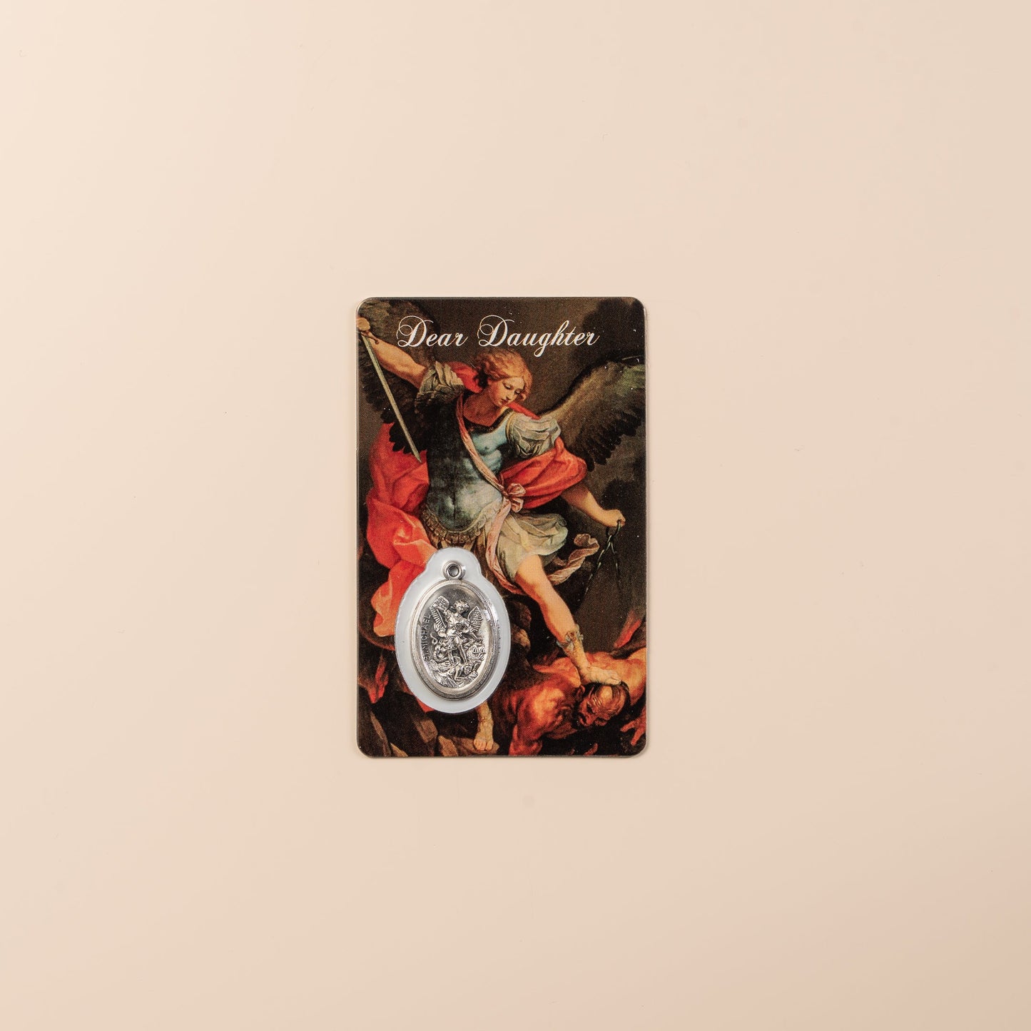 Saint Michael prayer card for girl