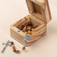 Rosary and box with the cross of Jerusalem