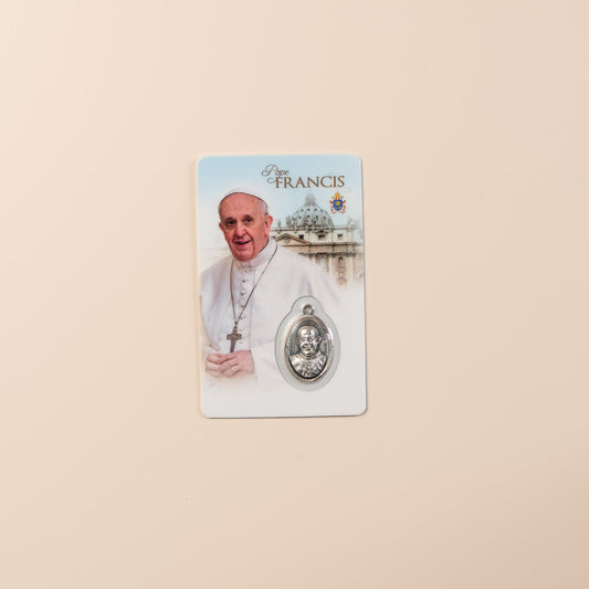 Pope Francis prayer card