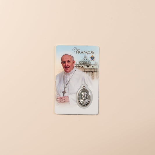 Pope Francis prayer card