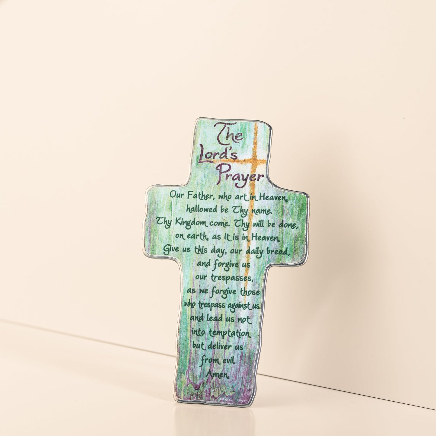 The Lord's Prayer Colored Cross