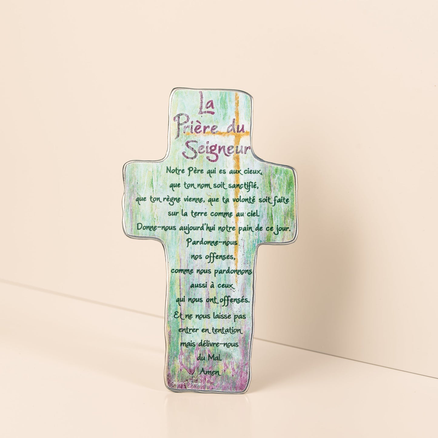 The Lord's Prayer Colored Cross