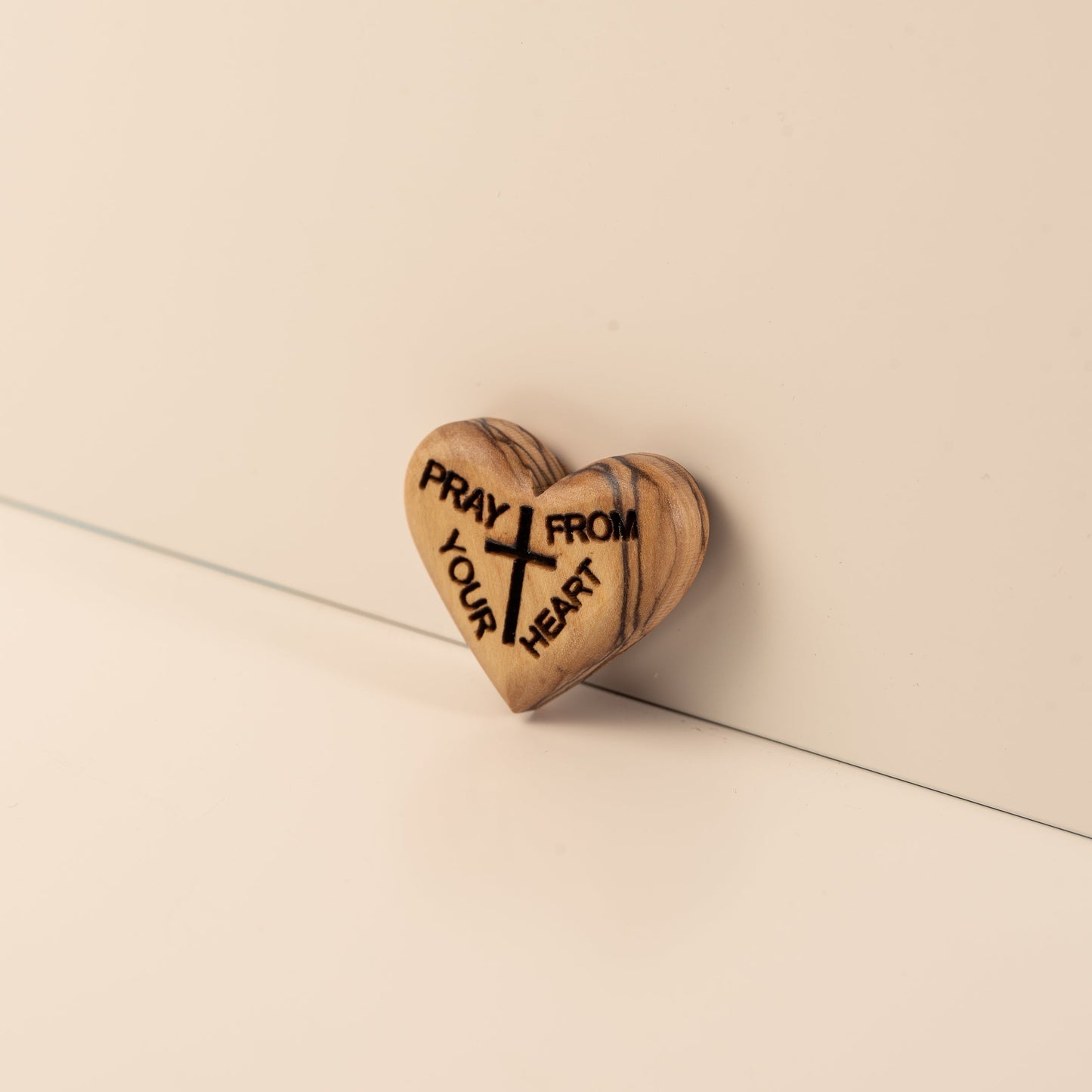 Engraved Olive Wood Heart