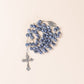 Blue marbled rosary