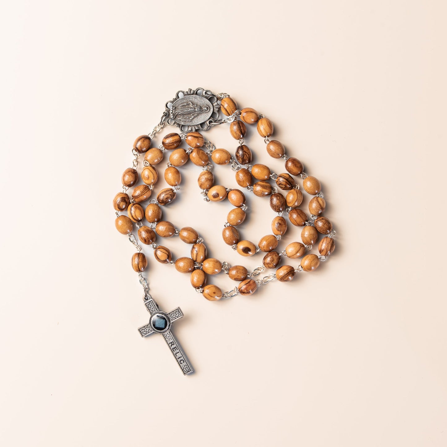 Wooden rosary Relic of Jerusalem